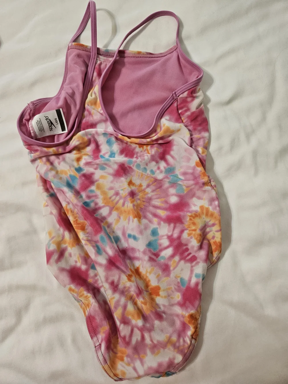 3 Speedo Girls'  One-Piece Swimsuits and Justice Swim Cover Shorts